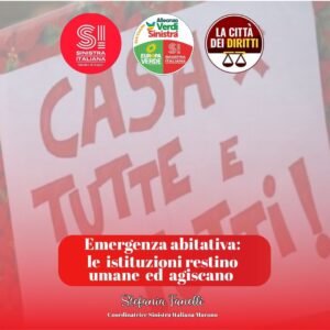 MARANO. Emergenza abitativa, Fanelli: “Le Istituzioni restino umane ed agiscano”