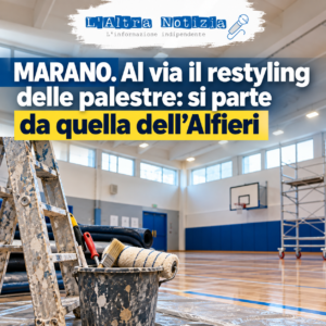 MARANO. Al via il restyling delle palestre: si parte da quella dell’Alfieri