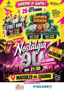 MARANO. La Città saluta l’Estate al Parco del Ciaurro: sabato 26 settembre una giornata di festa tra animazione, sport, musica e lo show “Nostalgia 90”