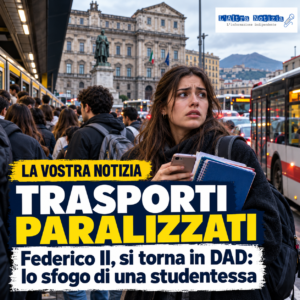 LA VOSTRA NOTIZIA. Trasporti paralizzati e ritorno in DAD alla Federico II di Napoli: lo sfogo di una studentessa