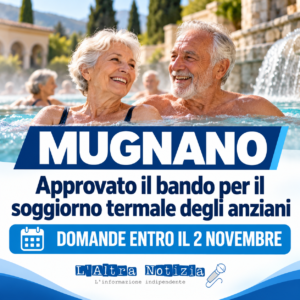 MUGNANO. Approvato il bando per il soggiorno termale degli anziani: domande entro il 2 novembre