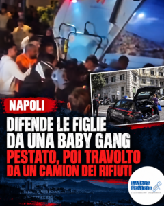 NAPOLI. difende figlie da baby gang, pestato e poi travolto da camion dei rifiuti