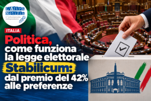 ITALIA. Politica, come funziona la legge elettorale Stabilicum: dal premio del 42% alle preferenze