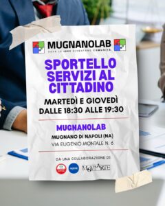 MUGNANO. MugnanoLab apre lo sportello gratuito per i servizi al cittadino