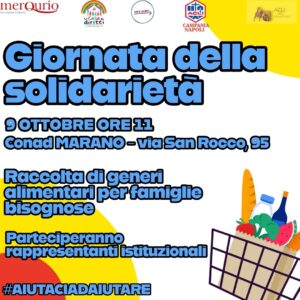 MARANO. L’associazione La Casa dei Diritti – I Cento Passi partecipa alla giornata della solidarietà per la spesa alimentare