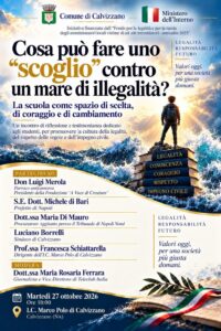CALVIZZANO. Il 27 ottobre una giornata dedicata alla legalità con Don Luigi Merola, il Prefetto Michele di Bari e il Procuratore Aggiunto Maria Di Mauro