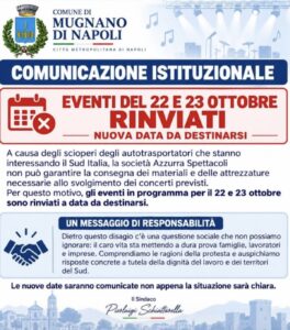 MUGNANO. Ufficiale il rinvio degli eventi per la festa del Sacro Cuore